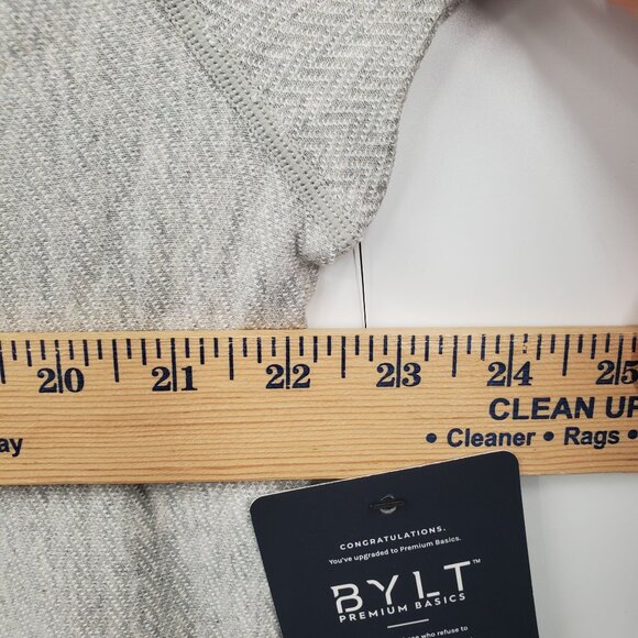 BYLT Brushed Herringbone Short Sleeve Drop Cut Shirt Top Men Size Large NWT - Picture 12 of 14